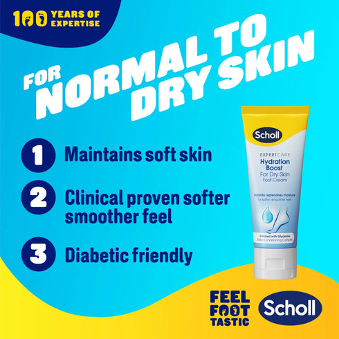 Scholl ExpertCare Hydration Boost Foot Cream 75ml-SCHOLL-Matakana Pharmacy
